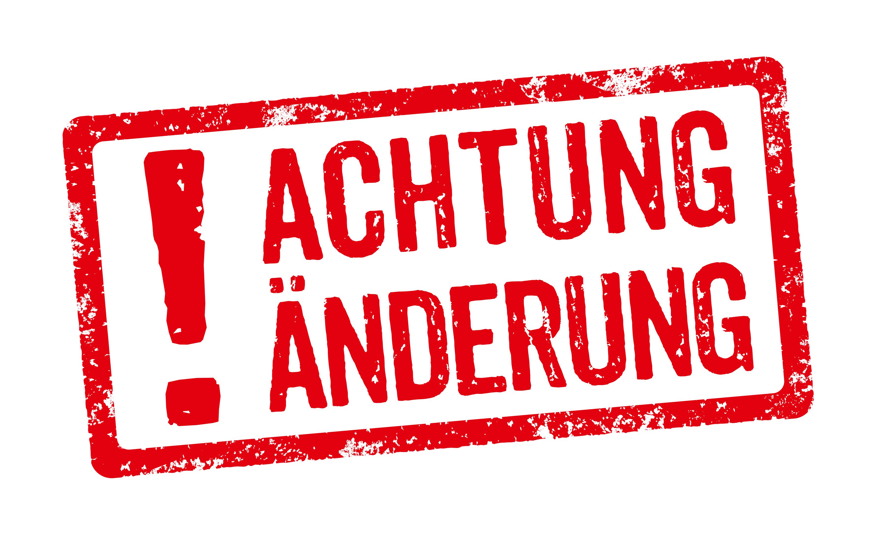 Geänderte Sprechzeiten!