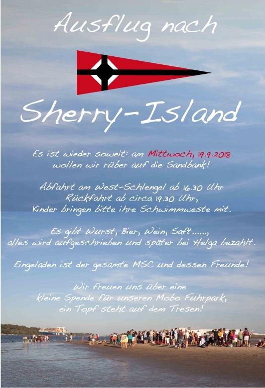 Ausflug auf die Sandbank!