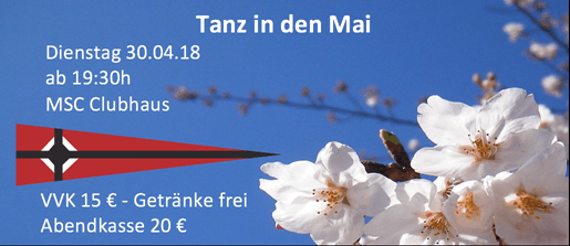 Tanz in den Mai 2019 im MSC Clubhaus!
